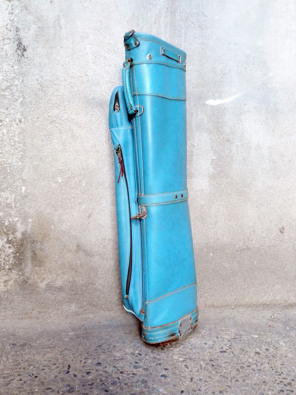 bolsa golf azul clasica slazenger piel 1u
